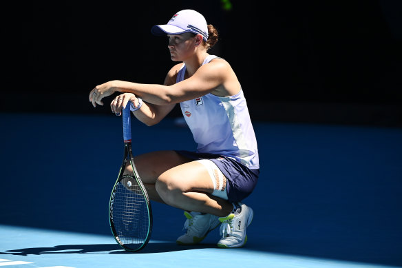Ash Barty said she was “consumed by self-sabotage” in her AO 2021 quarter-final, which she lost after being ahead.