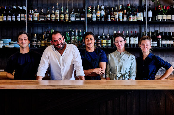 The team from hatted Flotilla at their wine bar, Vecina.