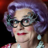 The Christie’s auction will include the diamante-encrusted Sydney Opera House spectacles worn by Dame Edna, which are estimated to sell for up to £1500.