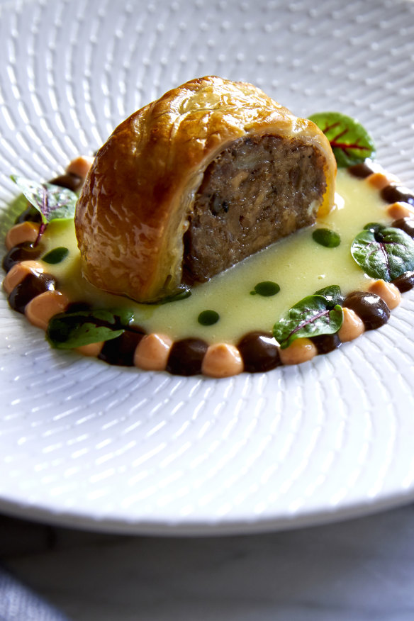 The signature pig’s head sausage roll.
