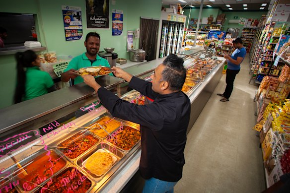 Chef Jessi Singh at his favourite store, MKS Spices'n Things in Preston.