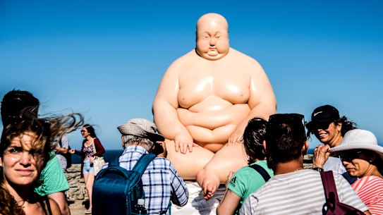 'Horizon' by Mu Boyan at the 2018 Sculpture by the Sea 2018.