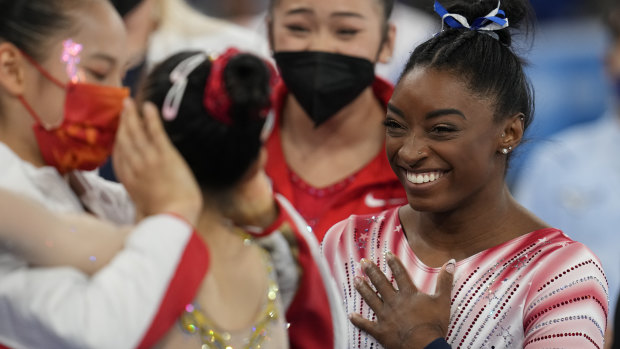 ‘So out of my control’: Simone Biles leaves Tokyo with bronze but no answers