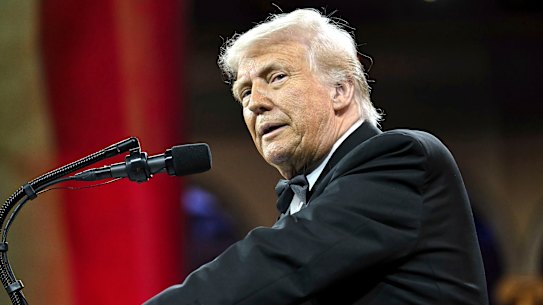 US President Donald Trump said other countries were lining up to “kiss my ass” over tariffs.