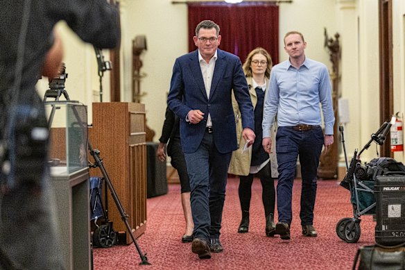 Andrews has towered over Victorian politics since becoming Labor leader in 2010.