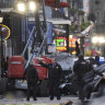 Emergency personnel at the scene of the New Orleans terror attack.