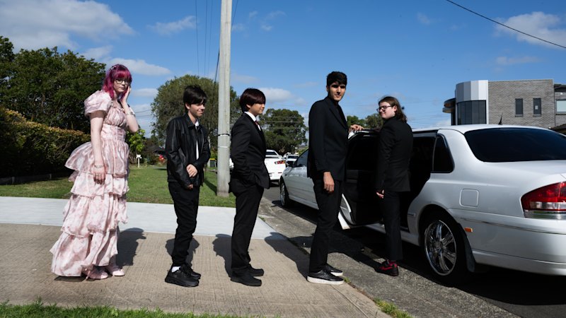 Flashy cars, hand-me-down outfits: Sydney teenagers head to formal, their way