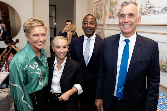 Marketforce chief growth officer Dixie Marshall, Nine streaming and broadcast managing director Amanda Laing, Nine Perth managing director Clive Bingwa, Fenix executive chairman John Welborn.