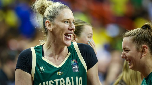 Happy days: Lauren Jackson has been selected in the Opals’ initial 26-player squad for Paris.