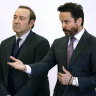Kevin Spacey reads poem about dejected performer at Rome museum