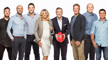 A previous revamped line-up for the Footy Show.