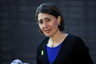 NSW Premier Gladys Berejiklian on Wednesday.