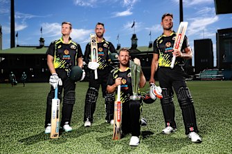 T20 World Cup champions Steve Smith, Glenn Maxwell, Aaron Finch and Marcus Stoinis
