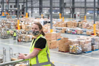 Risshell Fitzgerald loves her job as a  parcel processing team member at Australia Post.