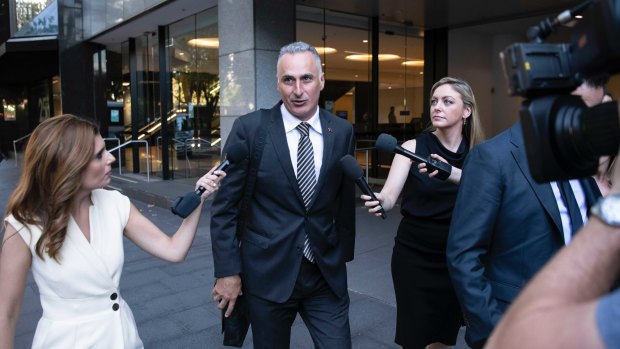 Drummoyne MP John Sidoti leaving ICAC last week.