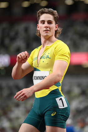 Rohan Browning sprinted into the semis of the 100m