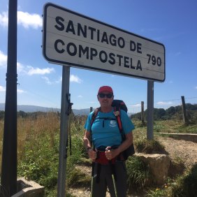 Canberra priest Richard Thompson is currently walking the famous Camino trail across northern Spain