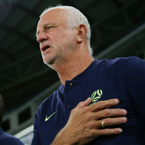 Socceroos coach Graham Arnold.