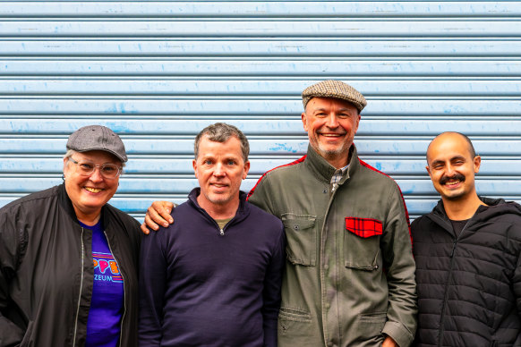Carl Dewhurst (third from left), with Lisa Parrott (saxophone), Cameron Undy (bass) and Alex Inman-Hislop (drums).
