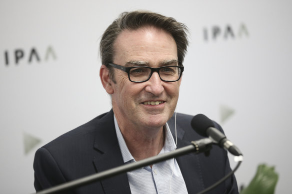 Treasury secretary Steven Kennedy records his podcast.