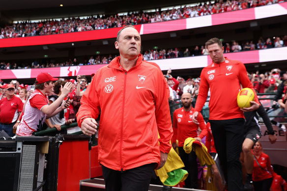 John Longmire is into his fourth AFL grand final as a senior coach.