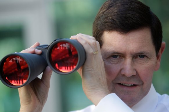 Growing up in Gippsland, the young Kevin Andrews had a keen interest in race calling.