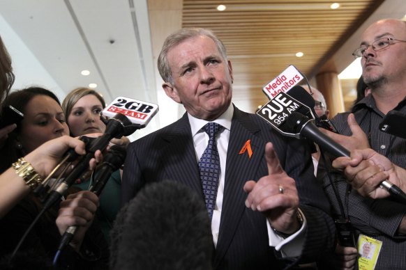 Simon Crean in Canberra in 2013.