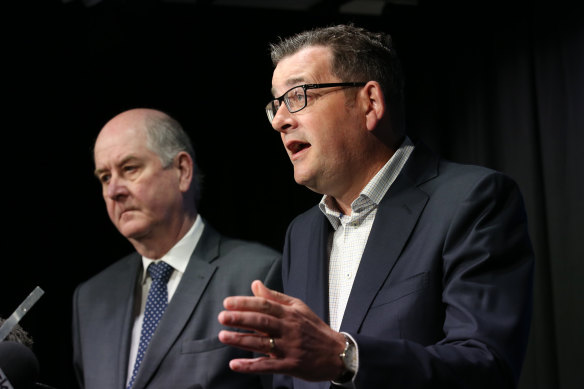 Premier Daniel Andrews and planning minister Richard Wynne.