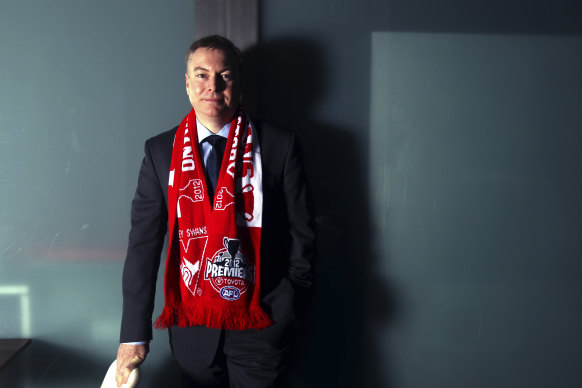 Swans chairman Andrew Pridham.