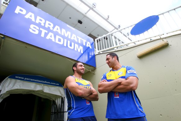 Tim and Jon Mannah in 2011.