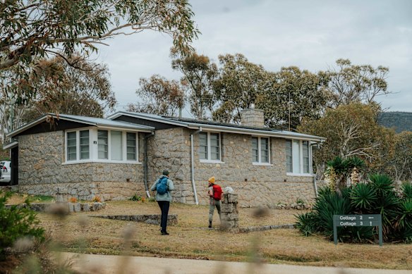 The NSW National Parks and Wildlife Service also rents out Creel Lodge and Creel Bay Cottages (pictured) near the shores of Lake Jindabyne.