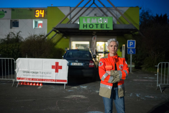 Virginia is the Red Cross main co-ordinator at The Lemon Hotel in Tourcoing, which is hosting 50 Ukrainian families as they wait to apply for UK visas.