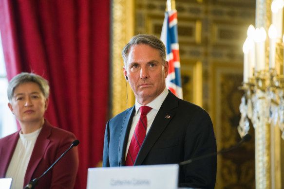 Australian Defence Minister Richard Marles and Foreign Minister Penny Wong in Paris.