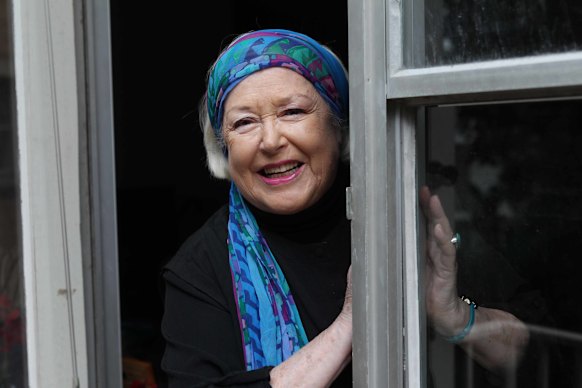 Toni Lamond at home in Sydney in 2012.