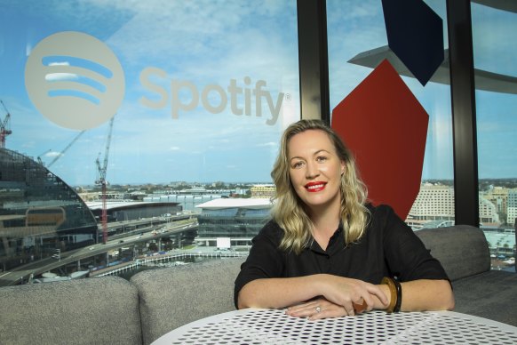 Mikaela Lancaster, managing director of Spotify Australia, is leading a push into podcasts.