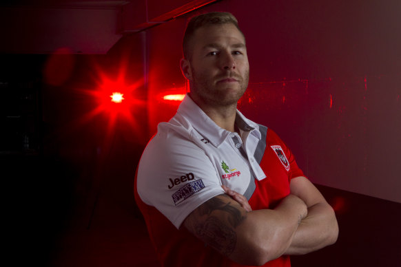 Trent Merrin is back in red and white.