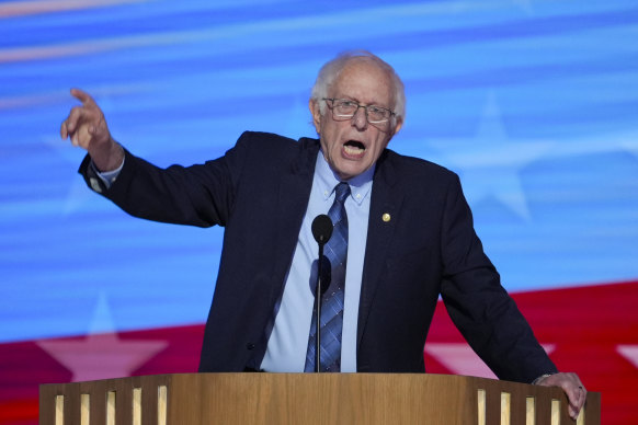 Senator Bernie Sanders at the convention.