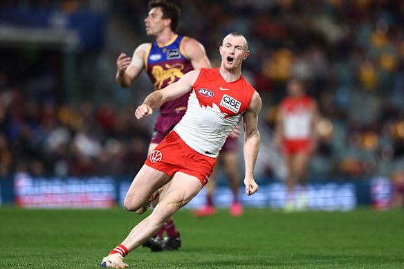 Chad Warner put in a standout performance in an otherwise bitterly disappointing night for the Swans.