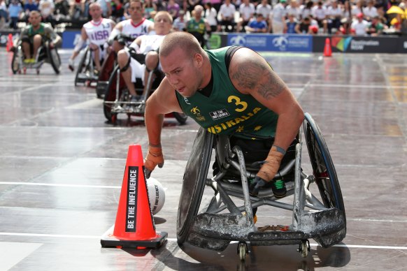 Wheelchair rugby star Ryley Batt.
