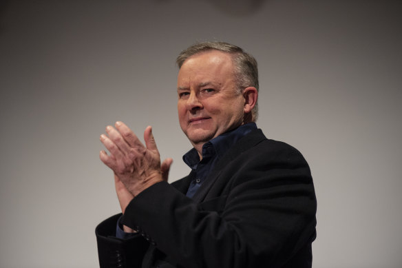 Opposition Leader Anthony Albanese was spotted at Camperdown Commons.