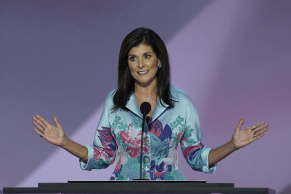 Nikki Haley, Trump’s former political rival, endorses him for the presidency on day two of the Republican National Convention.