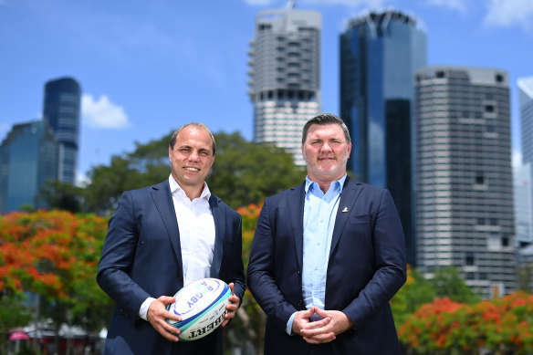 Rugby Australia CEO Phil Waugh and chairman Dan Herbert are facing another difficult financial year