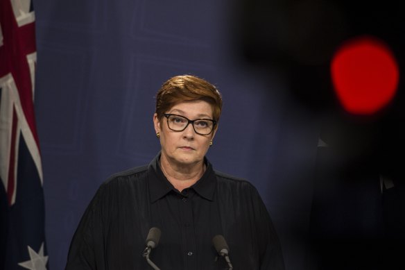 Foreign Affairs Minister Marise Payne met with the Chinese Ambassador in place of the PM.