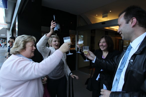 Kathy Cowley, left, was among the “Friends of Turramurra” group that won a case against the state government in 2011.