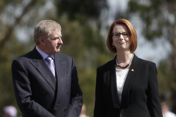 Julia Gillard sacked Simon Crean from her ministry in 2013 after he demanded she call a leadership spill.