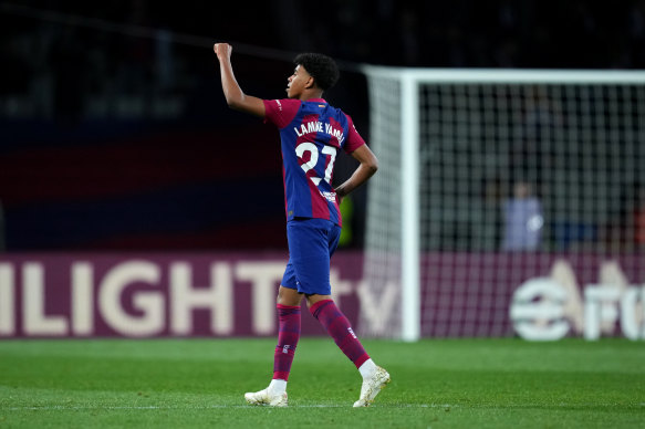 The teenager became Barcelona’s youngest debutant in over a century last season.