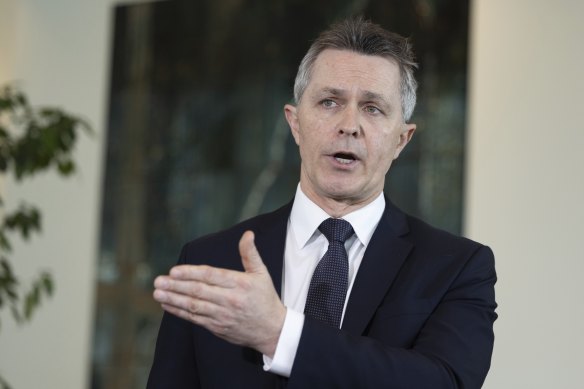 Education Minister Jason Clare says Opposition Leader Peter Dutton is a “fraud” over his immigration stance.