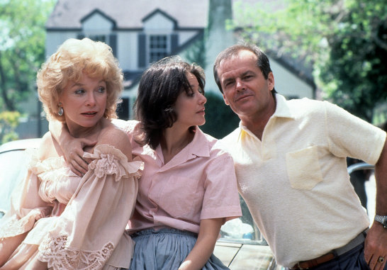 Shirley Maclaine, Debra Winger and Jack Nicholson in the film adaptation of Larry McMurtry’s novel Terms of Endearment.