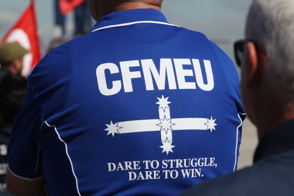 The CFMEU is a major donor to the ALP.