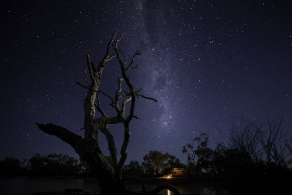 The Milky Way over outback Queensland.